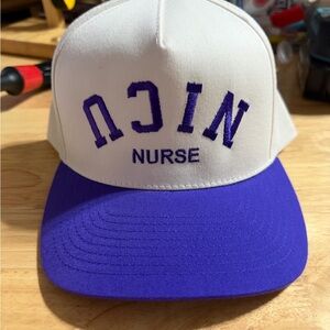 Purple and White  Cap SnapBack , nice nurse